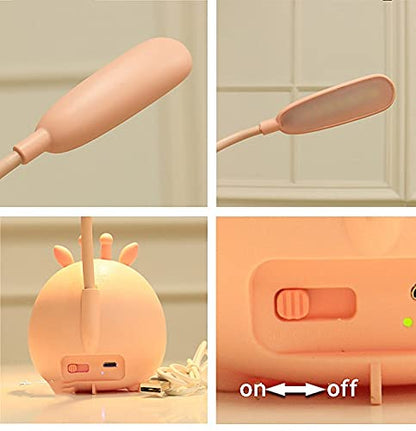 Sai Globe Elf Table Lamp Adorable Elf Bedside Table Lamp with Pen Holder Soft Light Eye Protection Sensor lamp with Holds Beside Stationery.