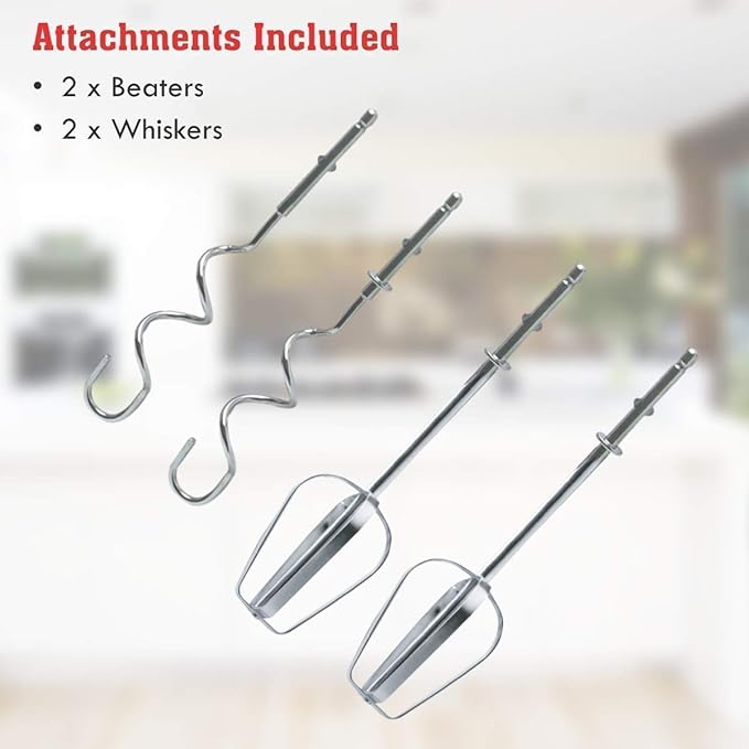 Scarlett Blender Speed Electric Blender Hand Mixer for beating Eggs, Cream, Caker Batter, Puree Roasting Appliances with 7 Speed Control Mixer Kitchen Baking Tools