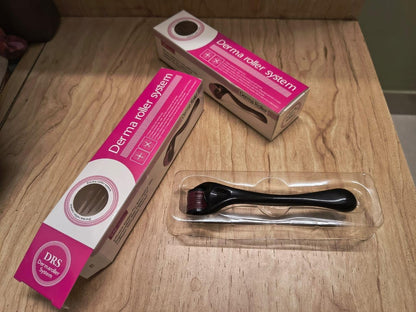 Derma Roller for Skin Care and Hair Growth | Helps with Smoother, Firmer, and More Youthful-looking skin | Helps with Thinning hair, Hair loss, and Improving Overall Scalp Health | 0.5 mm Size | 540 Titanium Needles (Medium, 6.0, count)