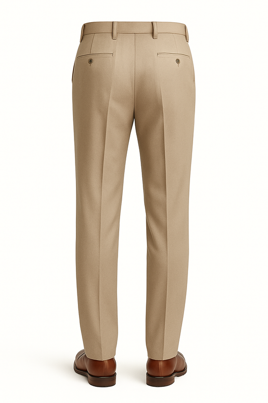 Haggar Men's Premium No Iron Classic Fit Expandable Waist Pleat Pant, Khaki, 36Wx32L