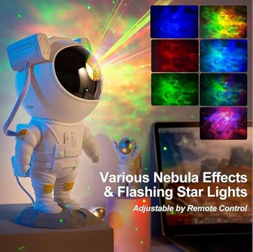 Toy Imagine Astronaut Light Lamp for Boys 7-14 Years – Galaxy Projector Night Light for Kids Room Decor, Interactive Space Toy & Cool LED Room Lighting Gift for Boys & Girls