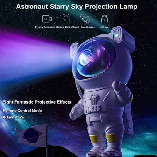 Toy Imagine Astronaut Light Lamp for Boys 7-14 Years – Galaxy Projector Night Light for Kids Room Decor, Interactive Space Toy & Cool LED Room Lighting Gift for Boys & Girls